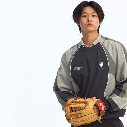 化学制品 越野跑 90'S复古运动卫衣 H2_GRY/BLU_CREWNECK_190G