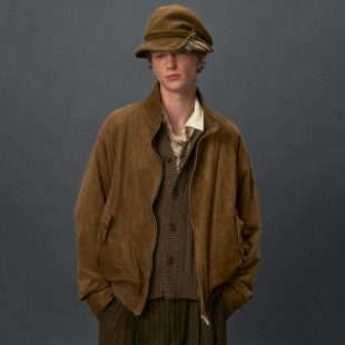 化学制品 波士顿 麂皮哈灵顿夹克 J5_BWN_HARRINGTONJACKET