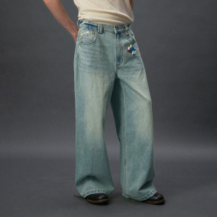 化学制品 超Baggy廓形牛仔裤 P11_BLU_JEANS