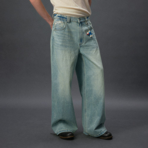 化学制品 超Baggy廓形牛仔裤 P11_BLU_JEANS