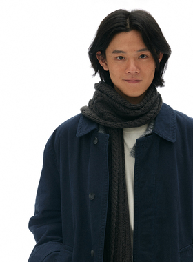 化学制品 中古感 靛蓝气质风衣 J11_BLU_COAT