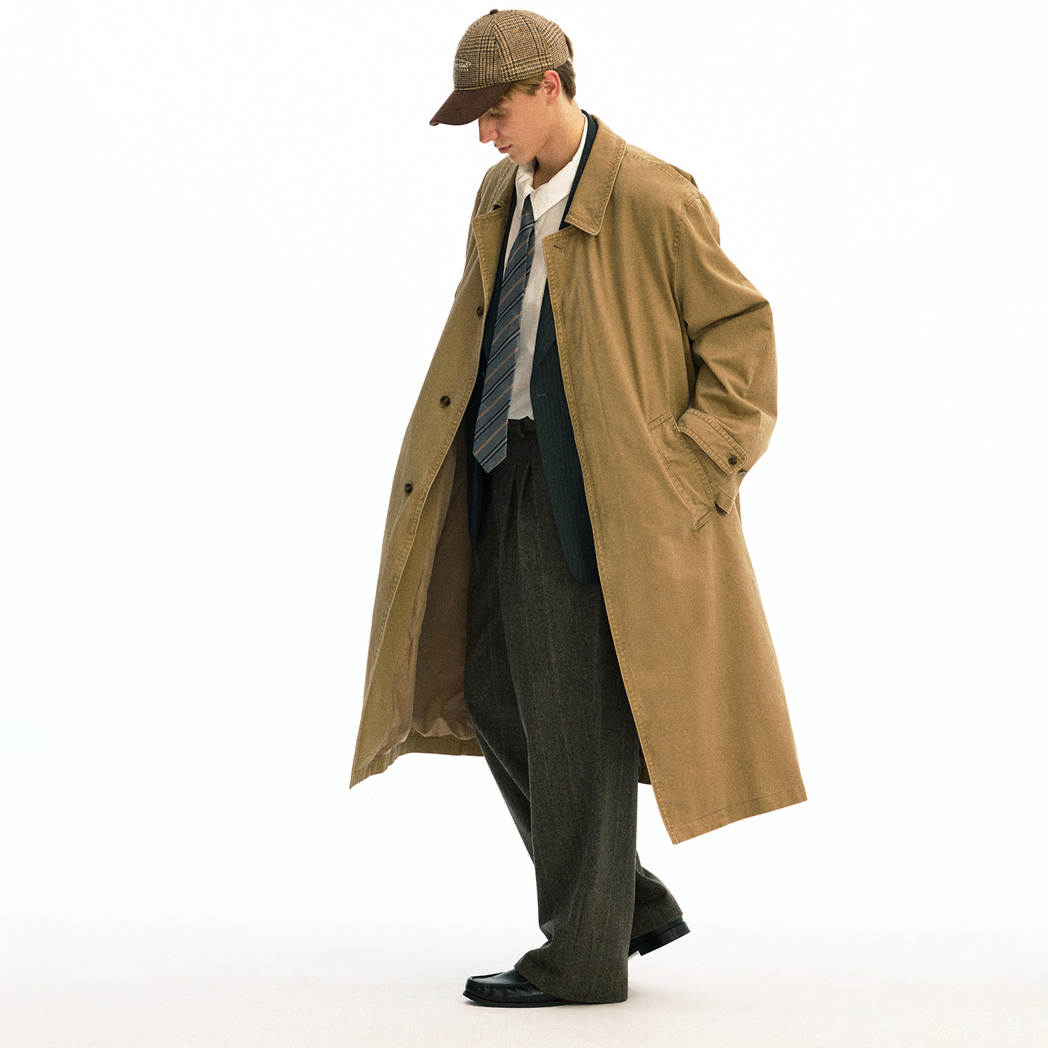 化学制品 中古感卡其气质风衣 J11_KHI_COAT - 封面