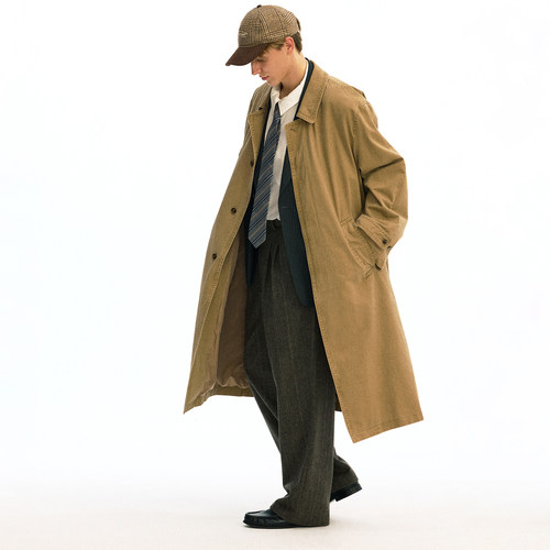 化学制品 中古感卡其气质风衣 J11_KHI_COAT