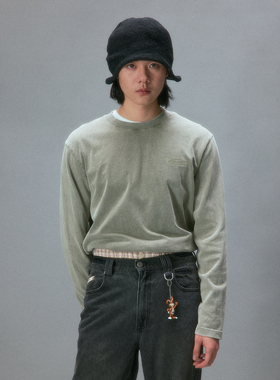 化学制品 中古感基础长袖T恤  T3_BLU/GRN_LONGSLEEVES_230G