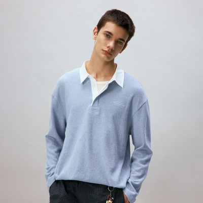 化学制品 舒服的蛋糕触感长袖Polo衫  S5_YLW_POLO_250G