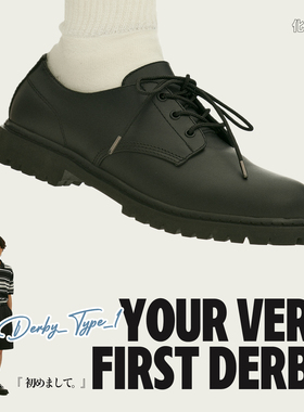 化学制品 你的第一双德比鞋 F4_BLK_DERBYTYPE1