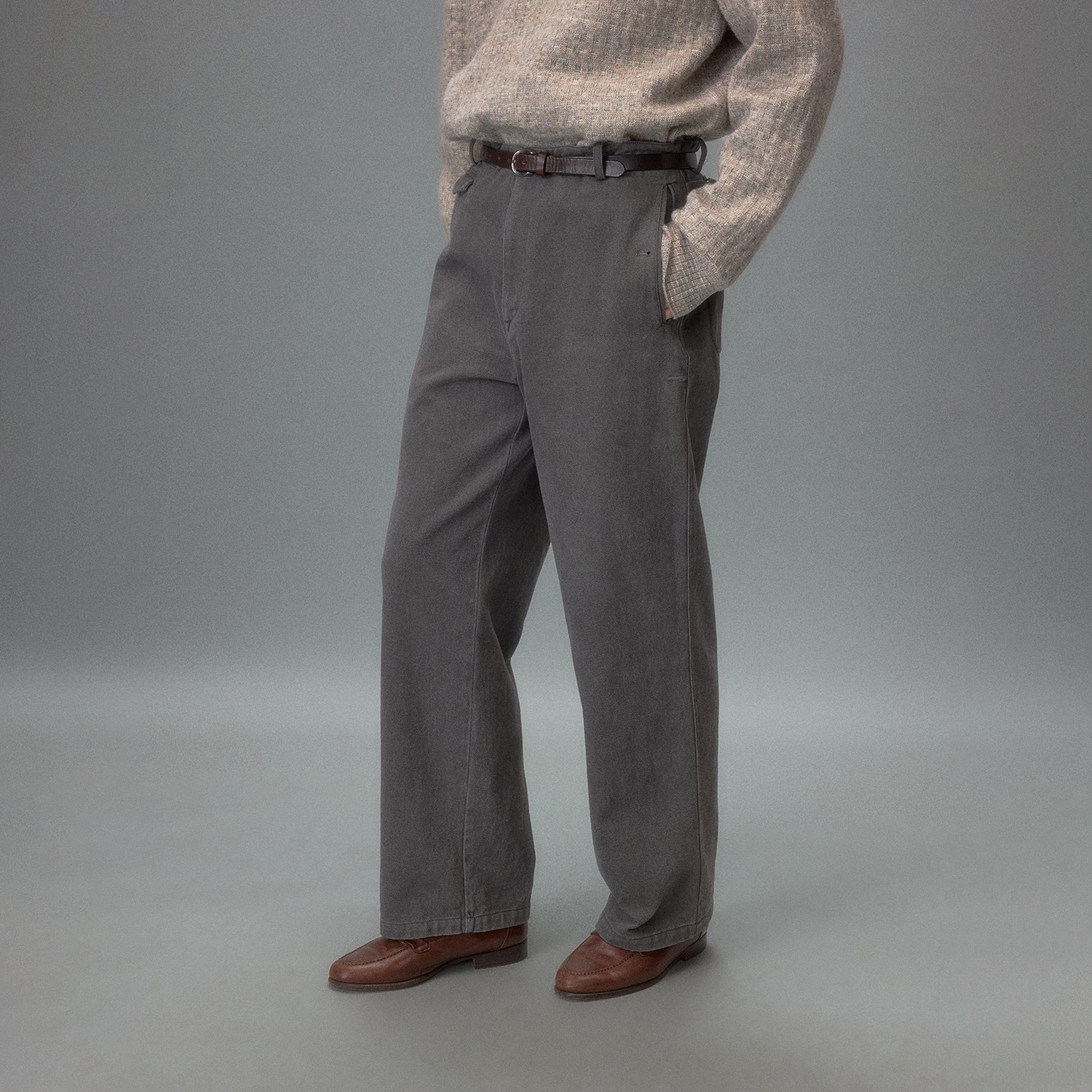 化学制品 横滨旧港 工作直筒长裤 P4_DGY/BWN_WORKPANTS