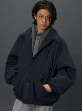化学制品 棉被一样的大廓形棉夹克J3_NVY_OLV_QUILTEDJACKET
