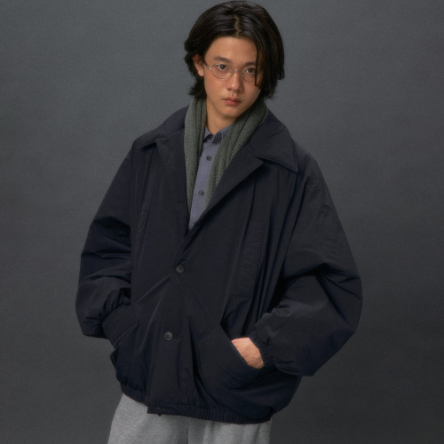 化学制品 棉被一样的大廓形棉夹克J3_NVY_OLV_QUILTEDJACKET