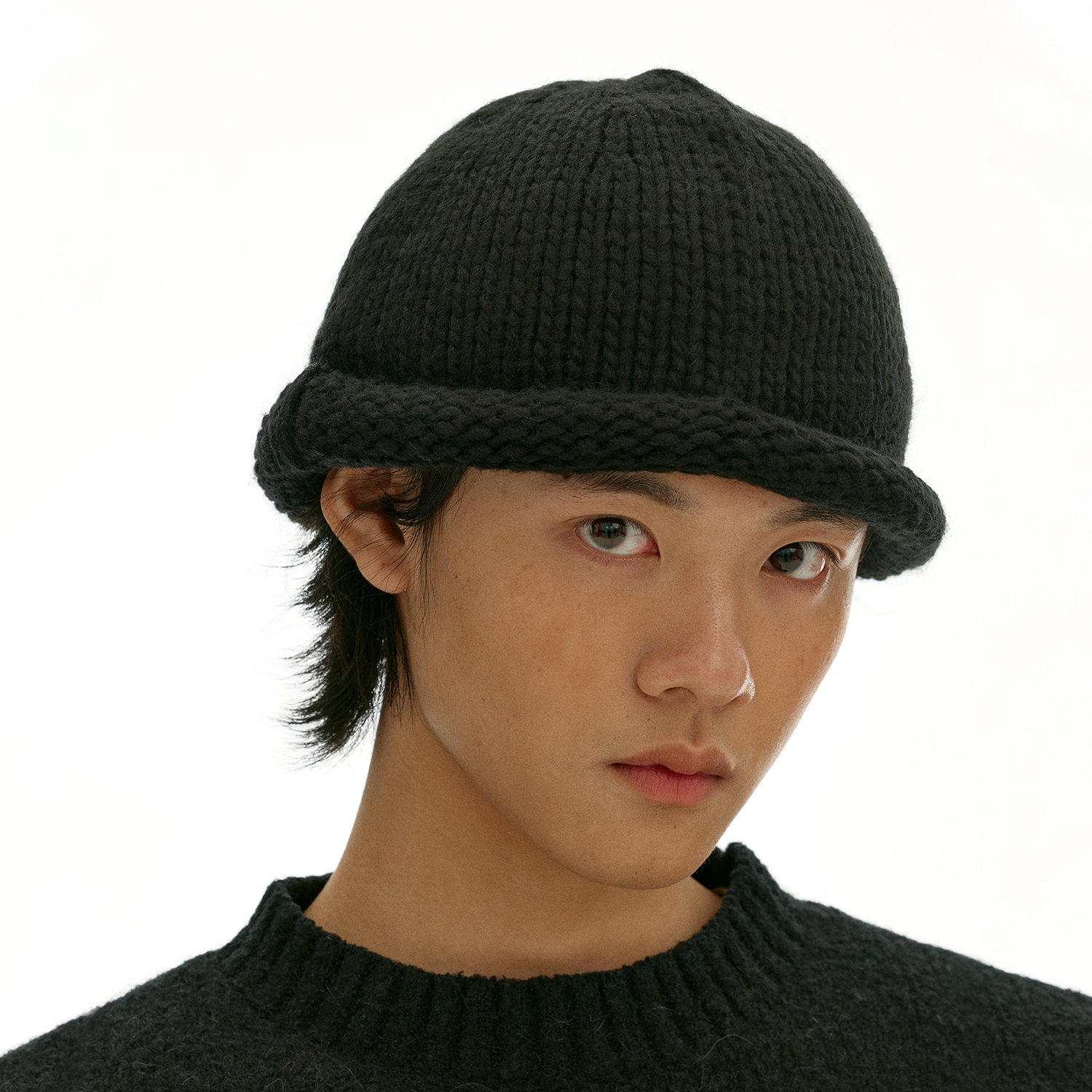 化學製品 卷檐针织帽 C4_BLK_BEANIE 服饰配件/皮带/帽子/围巾 帽子 原图主图