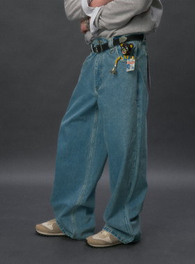 化学制品 90s 基础直筒牛仔裤  P2_GRY/BLU/WHT_JEANS