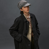 化学制品 中古感气质风衣 J11_BLK_COAT