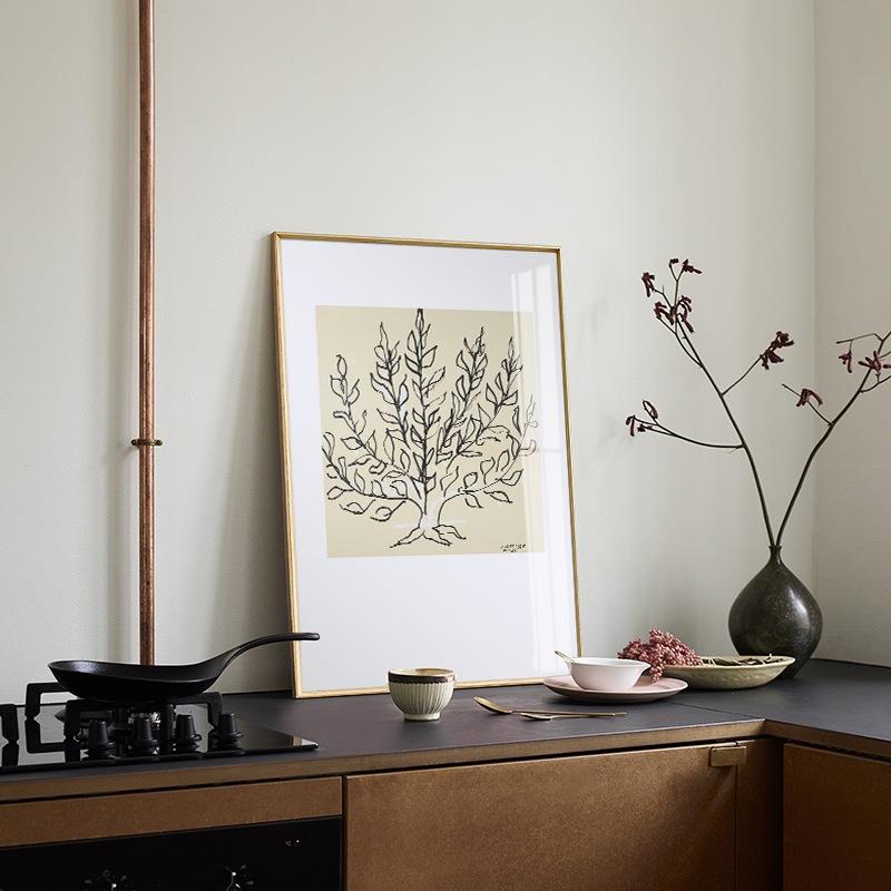大树马蒂斯玄关装饰画简约小众客厅餐厅黑白素描挂画入门走廊壁画图片