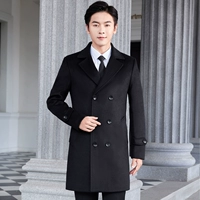 2151#Двойной коричневый мужской черный (добавьте хлопок внутри)