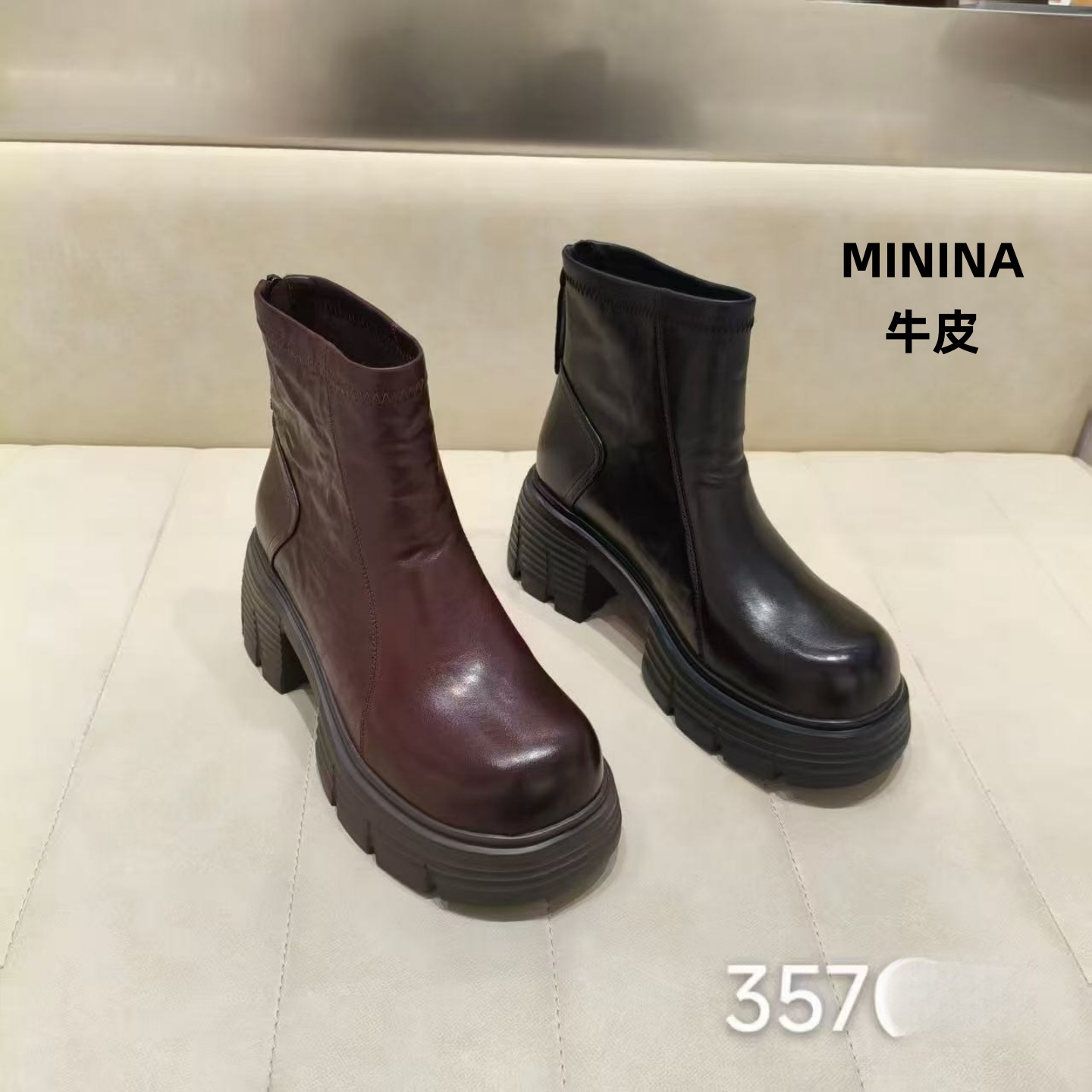 纯皮马丁靴轻便舒适软底广州高端
