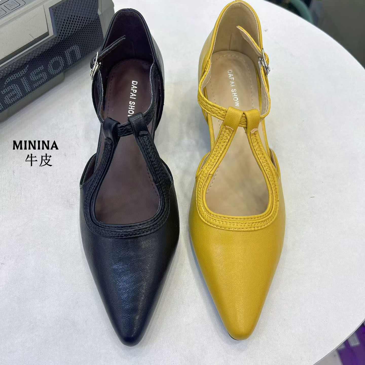 纯皮包头时装凉鞋女气质法式显瘦欧货高级感轻奢广州中空瓢鞋船鞋