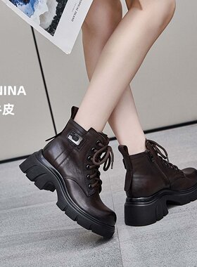 纯皮马丁靴舒适轻便软底广州高端