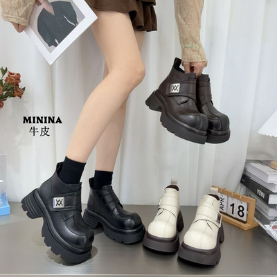 纯皮马丁靴舒适轻便软底高端鞋