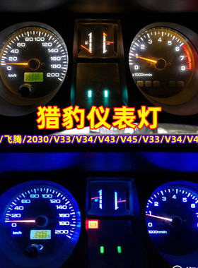 猎豹黑金刚2030奇兵飞腾V31V43改装LED仪表盘灯泡空调灯副仪表灯