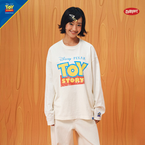 BURNIN*Disney/迪士尼 Pixar Toy Story合作系列字体长袖T恤