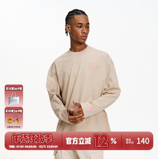 BURNIN*ALL LIFES MATTER长袖T恤男简约基础休闲宽松百搭上衣国潮