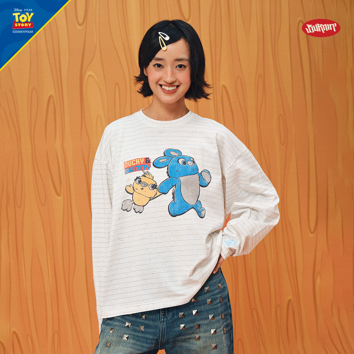 BURNIN*Disney Pixar Toy Story合作系列Ducky&Bunny长袖T恤