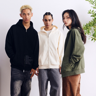 BURNIN*「97’series」休闲拉链开衫卫衣男女时尚潮流连帽外套秋