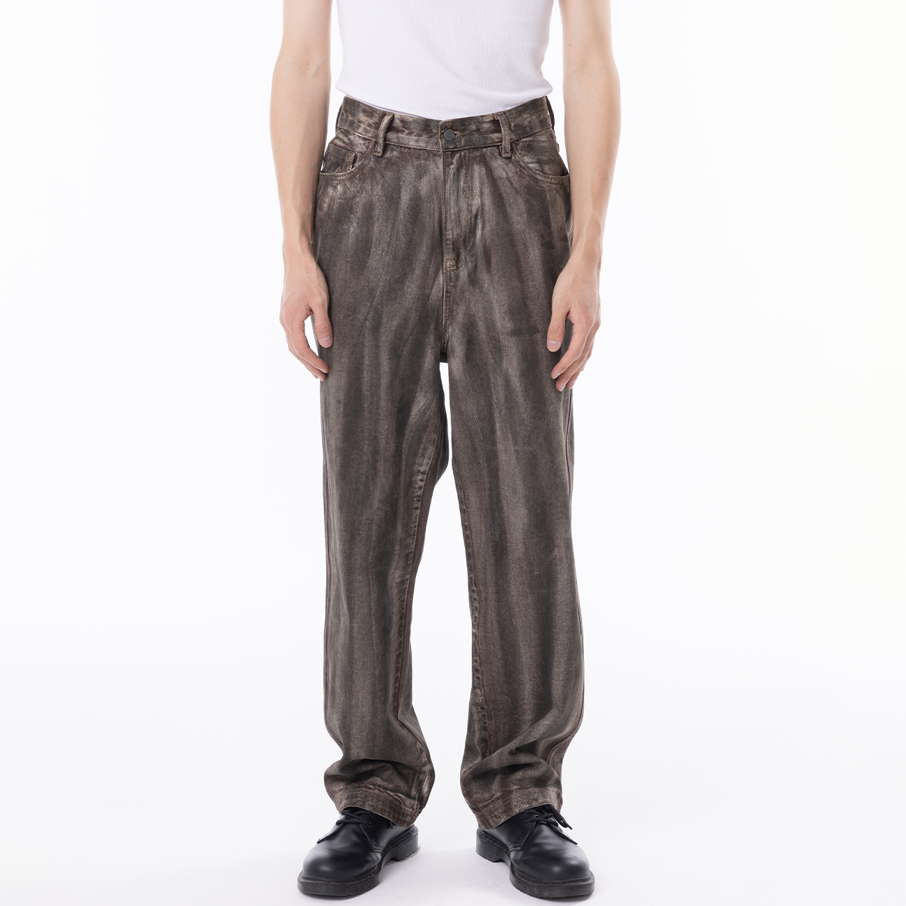 BURNIN*97’series 805水洗牛仔长裤渐变牛仔裤宽松休闲裤直筒裤