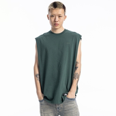 纯色打底衫 series夏季 BURNIN 经典 色棉质坎肩夏季 坎肩无袖 T恤