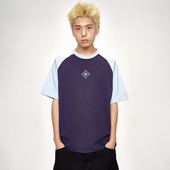 T恤打底衫 BURNIN 火苗飞镖插肩短袖 男宽松休闲打底体恤