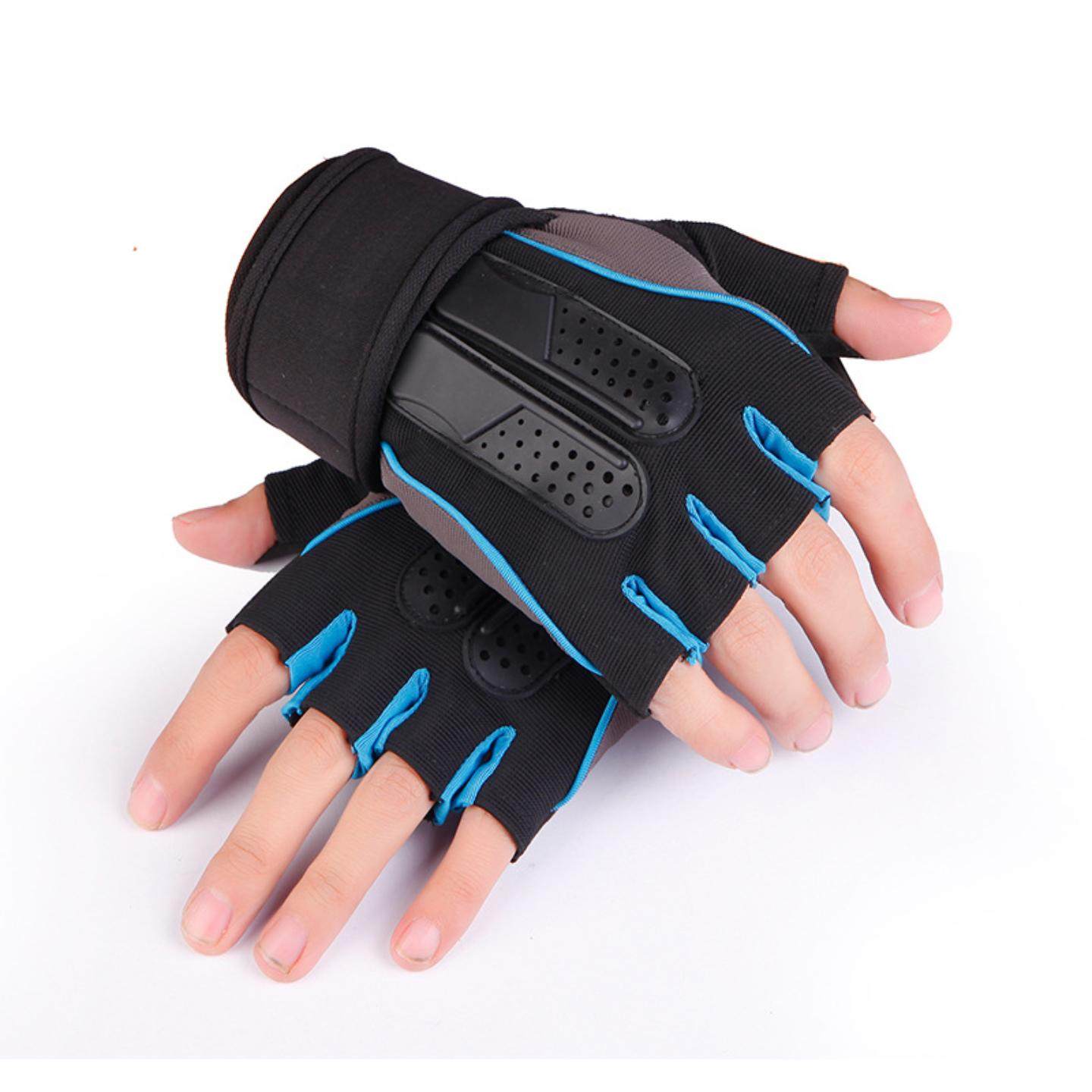 健身手套男骑行运动加长护腕露半指杠铃器械举重撸铁硅胶护垫防滑,运动/瑜伽/健身/球迷用品,健身手套/助力带,淘宝优惠券,粉丝福利购,淘宝优惠卷