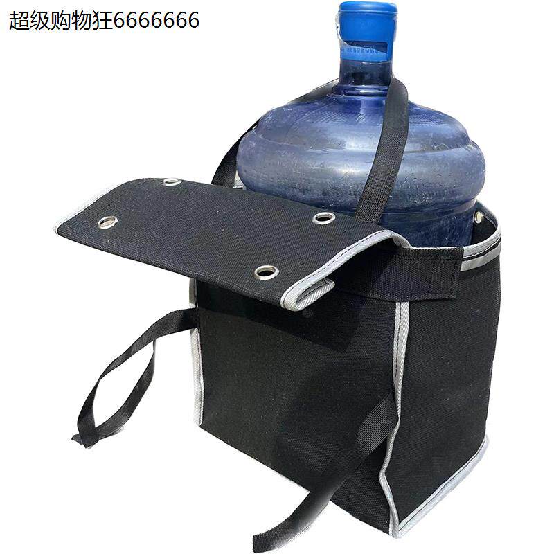 18.9L饮水机水桶送水袋摩托车电动车加厚帆布送水袋水桶包