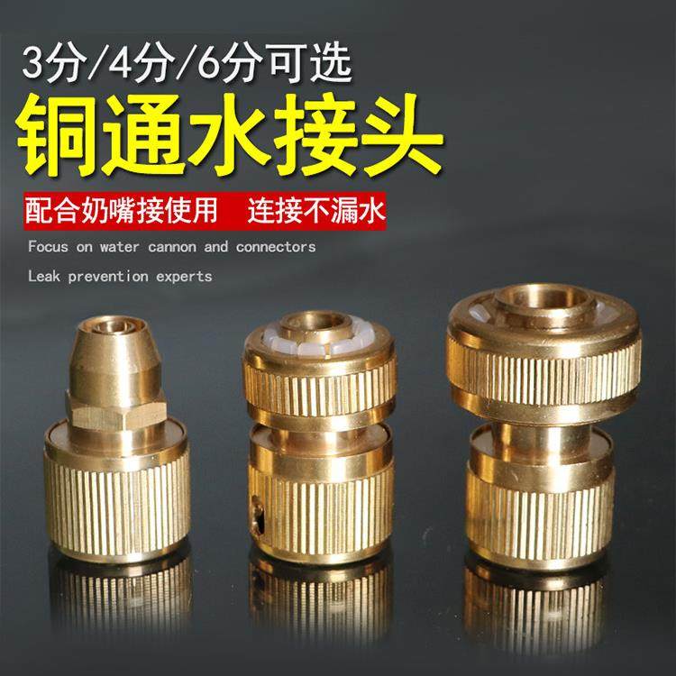家用通水接头四分软水管六分铜快速接头洗车水枪4/6分接头配件,汽车用品/电子/清洗/改装,洗车水管接头,淘宝优惠券,粉丝福利购,淘宝优惠卷