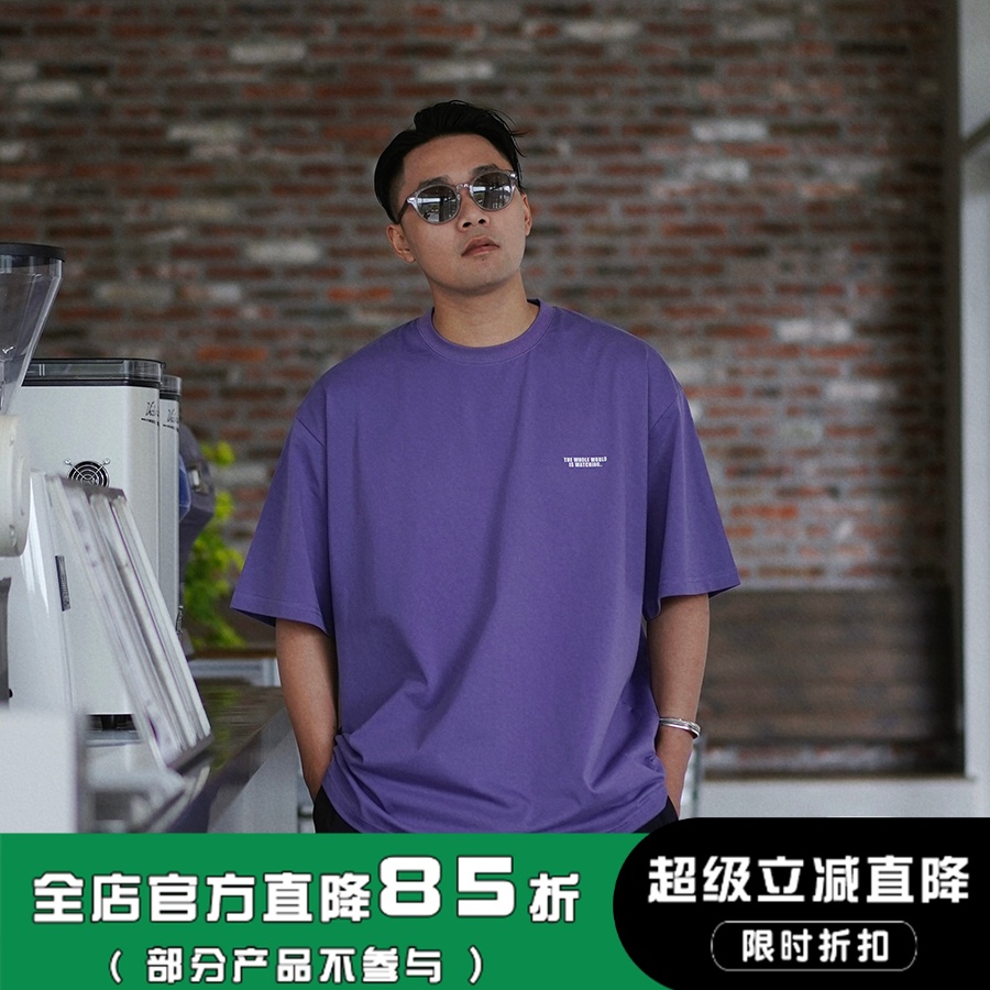 【夏日凉感】WEDENBORG夏季COOLMAX圆领短袖男宽松白色T恤打底衫 - 封面
