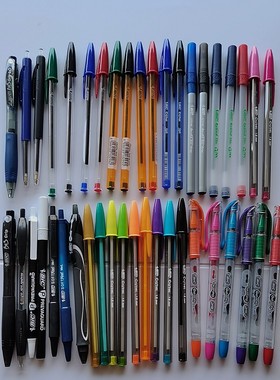满22元包邮Bic比克圆珠笔Crista Grip 0.5/0.8/1.0/1.2/1.6mm多色