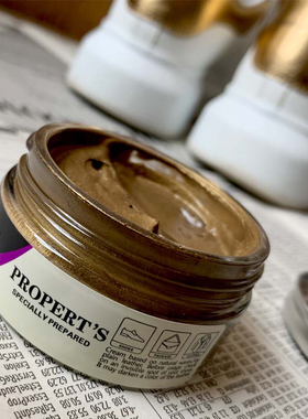 英国propert's 鞋油皮革保养油珠光金属色补色油鞋皮包皮衣补色