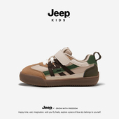 儿童运动鞋 男童低帮板鞋 2026新款 Jeep童鞋 软底防水女童休闲德训鞋
