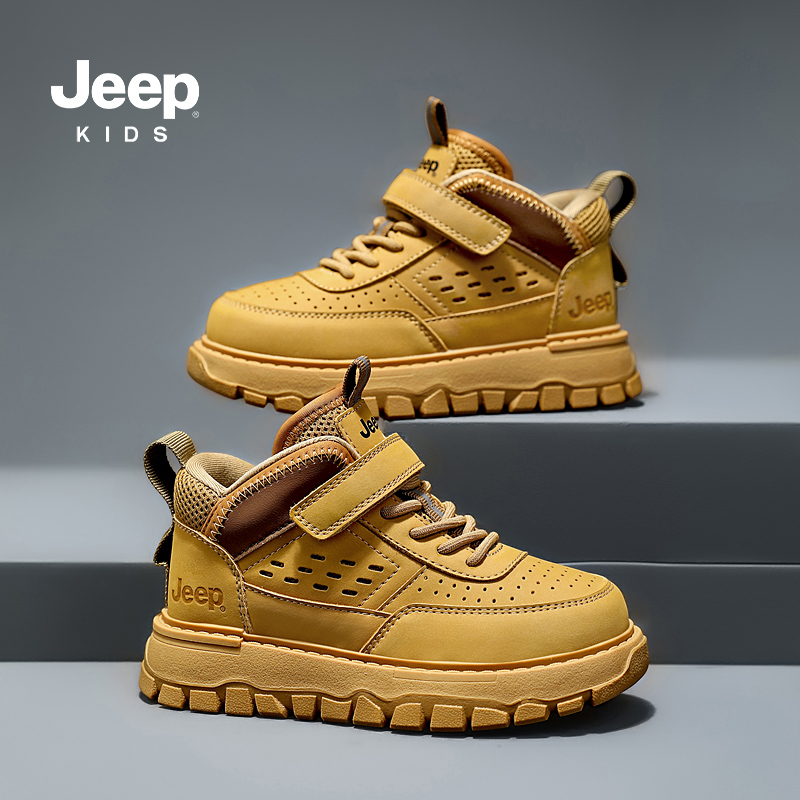 Jeep儿童二棉马丁靴冬季新款短靴