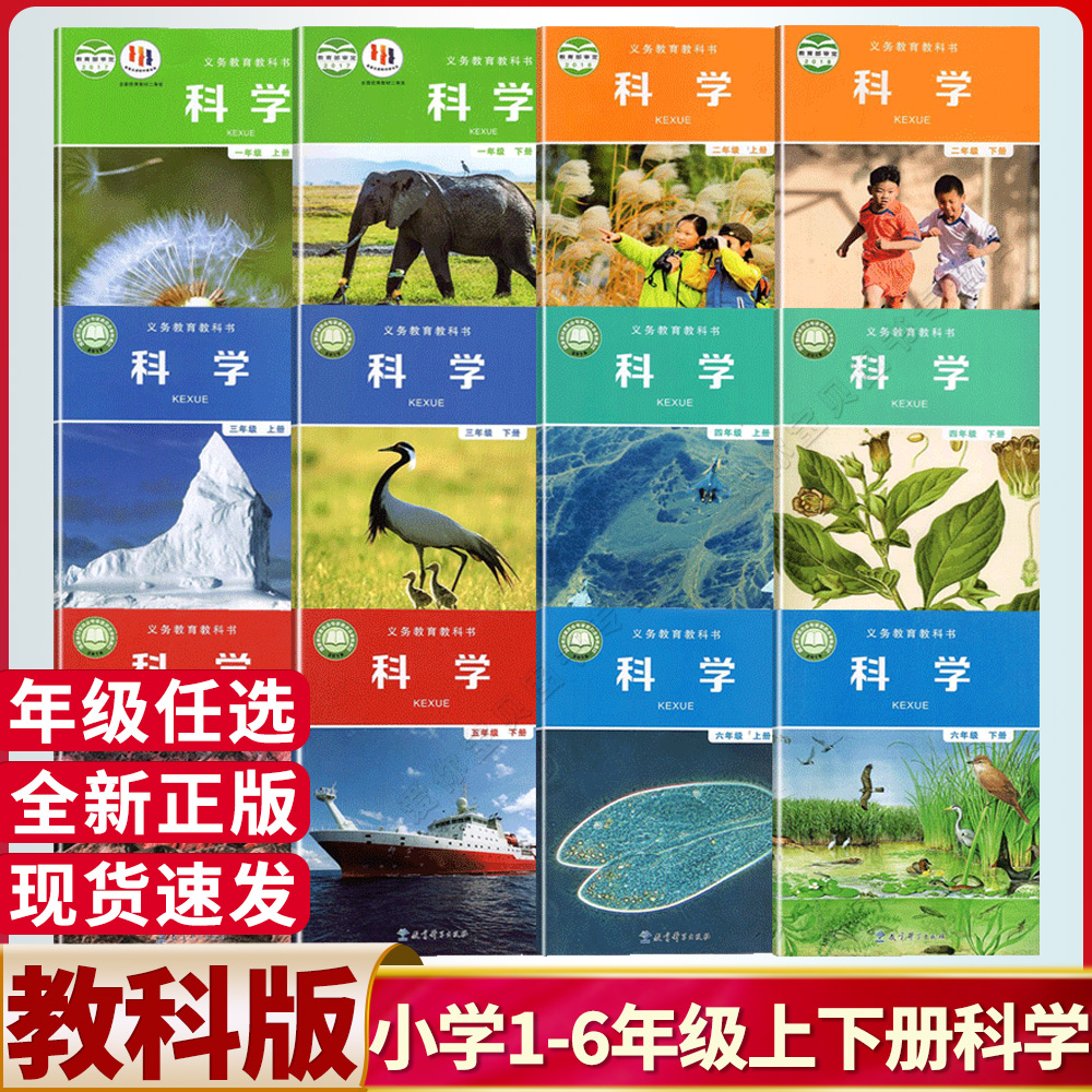 1-6年级上下册科学课本教科版