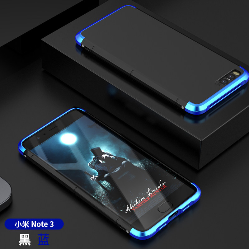 GINMIC Shield Aluminum Metal Frame Hard PC Back Cover Case for Xiaomi Mi Note 3