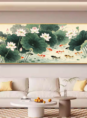 数字油画diy手绘大尺寸沙发背景