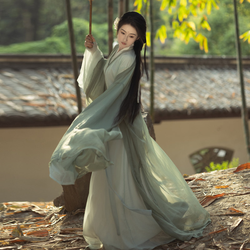 古风女装中国风仙气夏装交襟汉服女套装衣服新款成人清冷系魏晋风