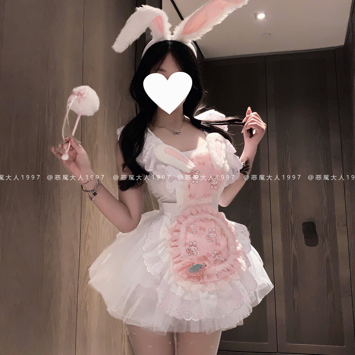 恶魔大人情趣性感甜美小熊女仆短裙日系厨娘蓬蓬裙制服兔女郎睡衣