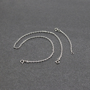 钛钢太角链条延长链2mm细链子不褪色首饰链项链手链diy配饰配链