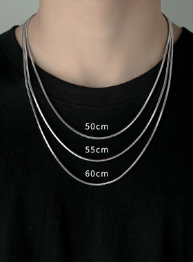 蛇骨链男士细链条锁骨链