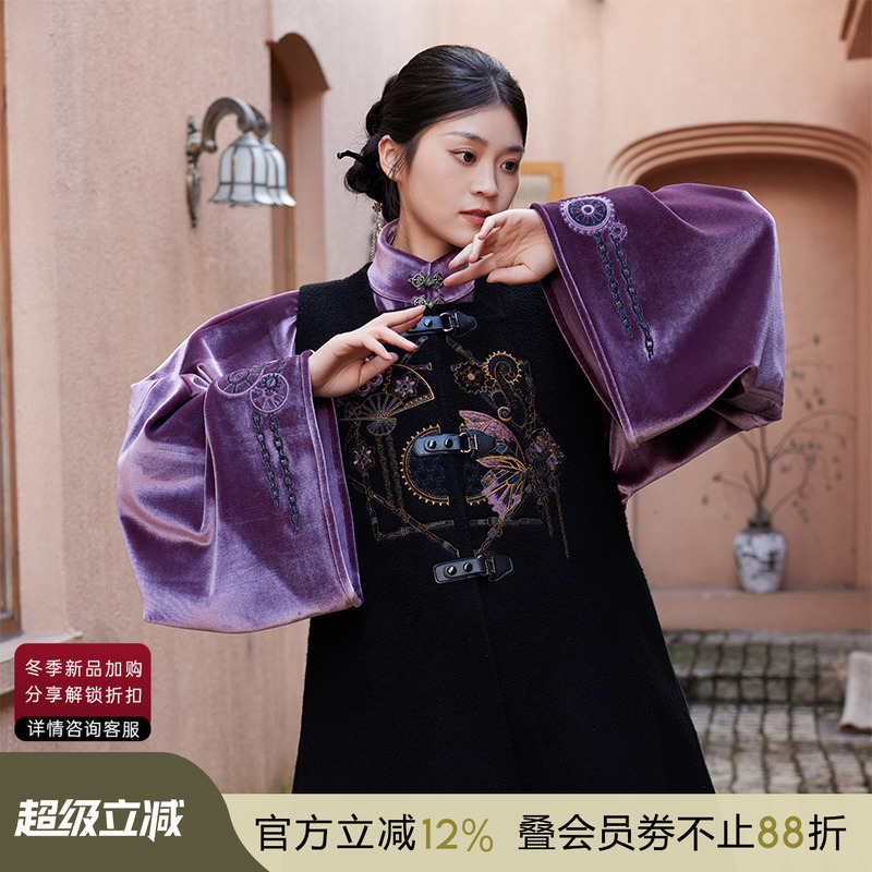 听旬璇玑重工羊毛呢气质新款套装