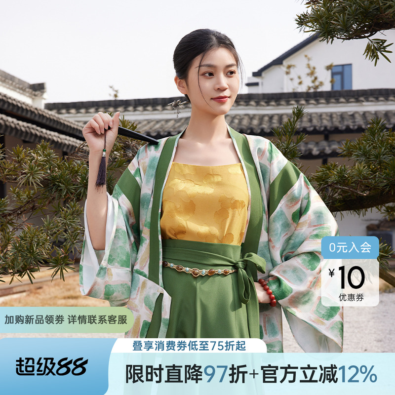 听旬春季日常通勤十破裙汉服套装