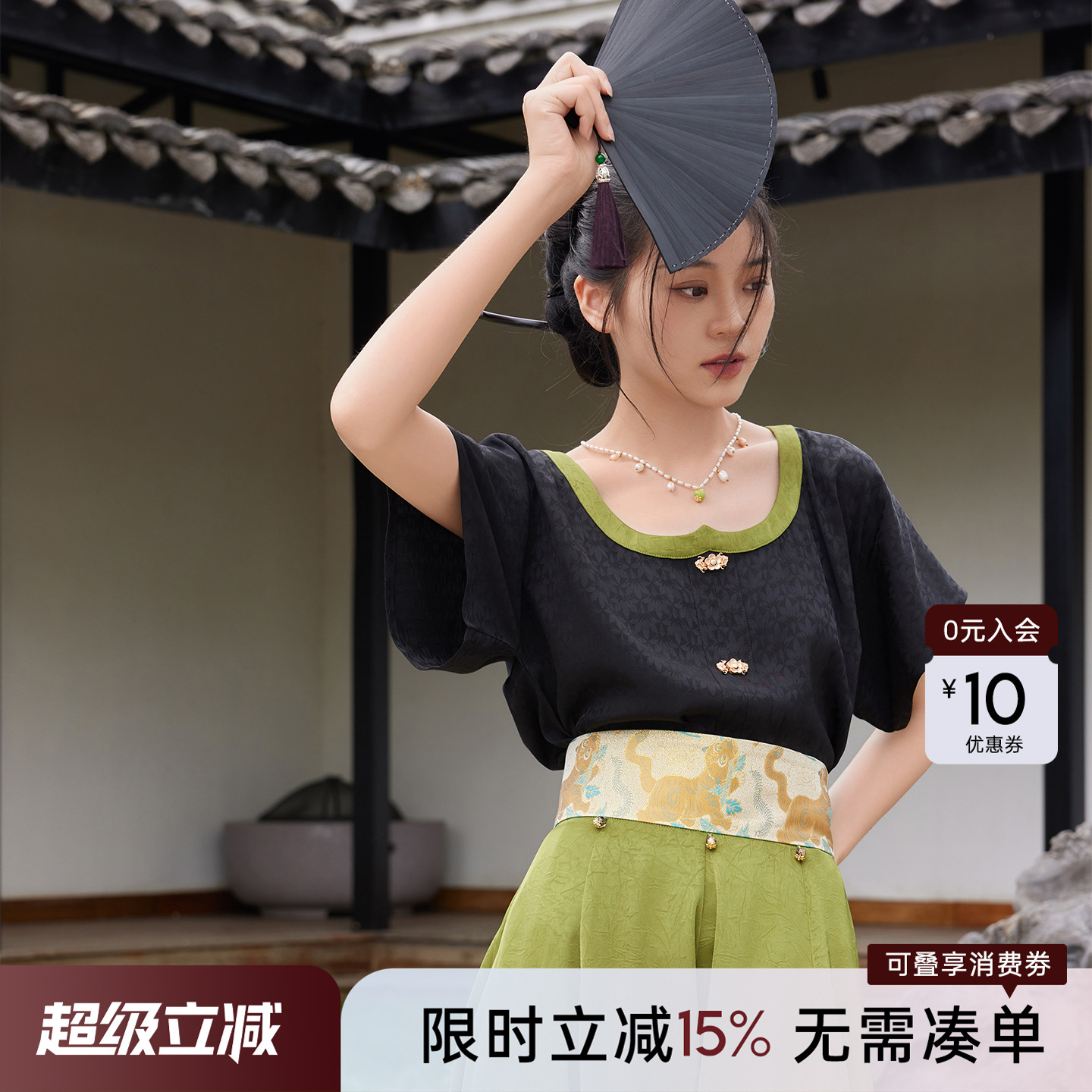 听旬24年夏汉服国风改良十二破裙