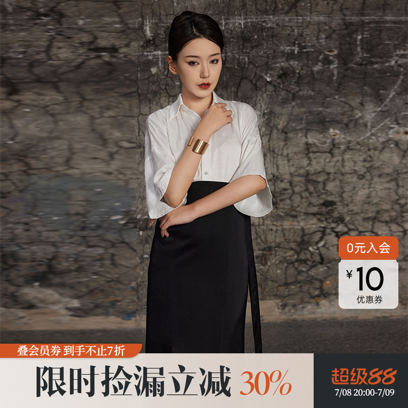 改良旋裙改良汉服听旬日常通勤