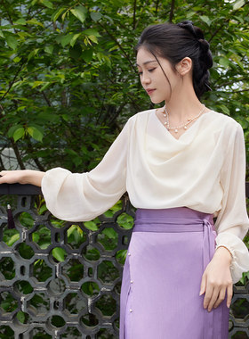 听旬声声慢秋汉服女国风半身裙